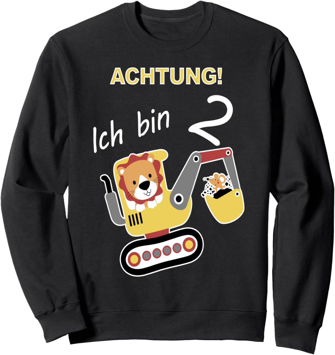 2. Geburtstag Kinder Bagger T-Shirt Jungen 2 Jahre Shirt süss Sweatshirt