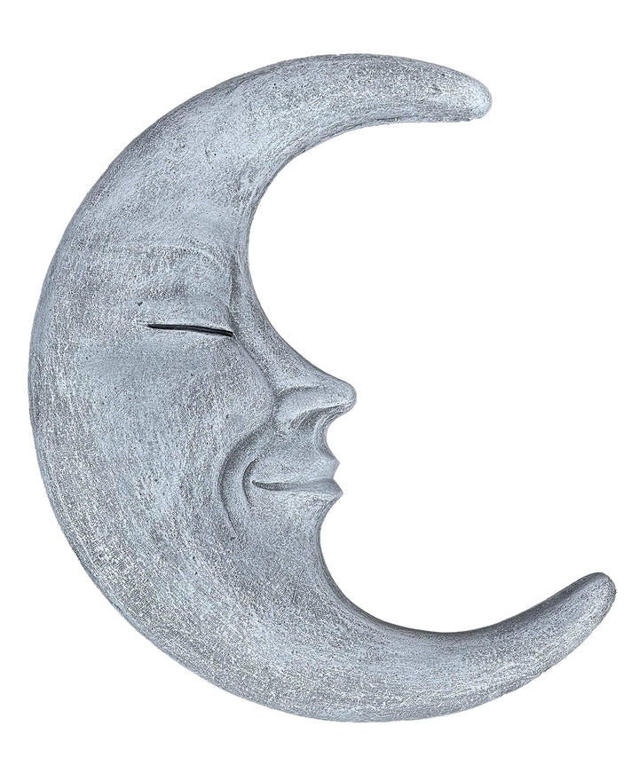 Stone and Style Wandrelief Mond La Luna frostfest massiver Steinguss