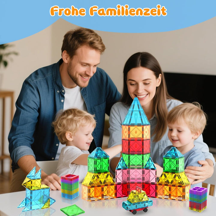 Magnetische Fliesen Kinder Magnetbausteine: 52 Teile Magnetische Bausteine Magnetblöcke Magnetic Til