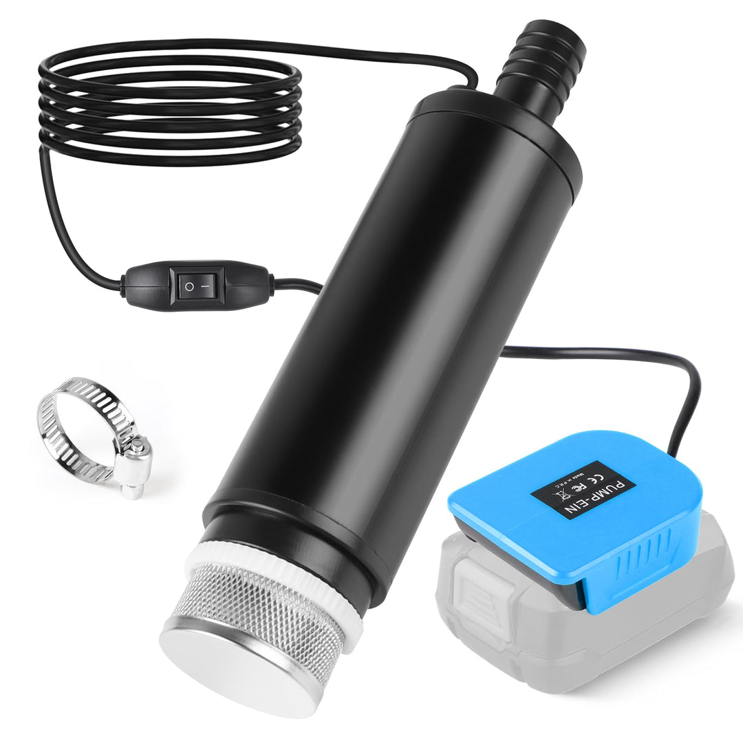 CPROSP Sumpfpumpe Kompatibel mit Bosch PBA 18V Batterie (Keine Batterie), Wasserpumpe 30L/min, Trans