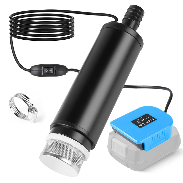 CPROSP Sumpfpumpe Kompatibel mit Bosch PBA 18V Batterie (Keine Batterie), Wasserpumpe 30L/min, Trans