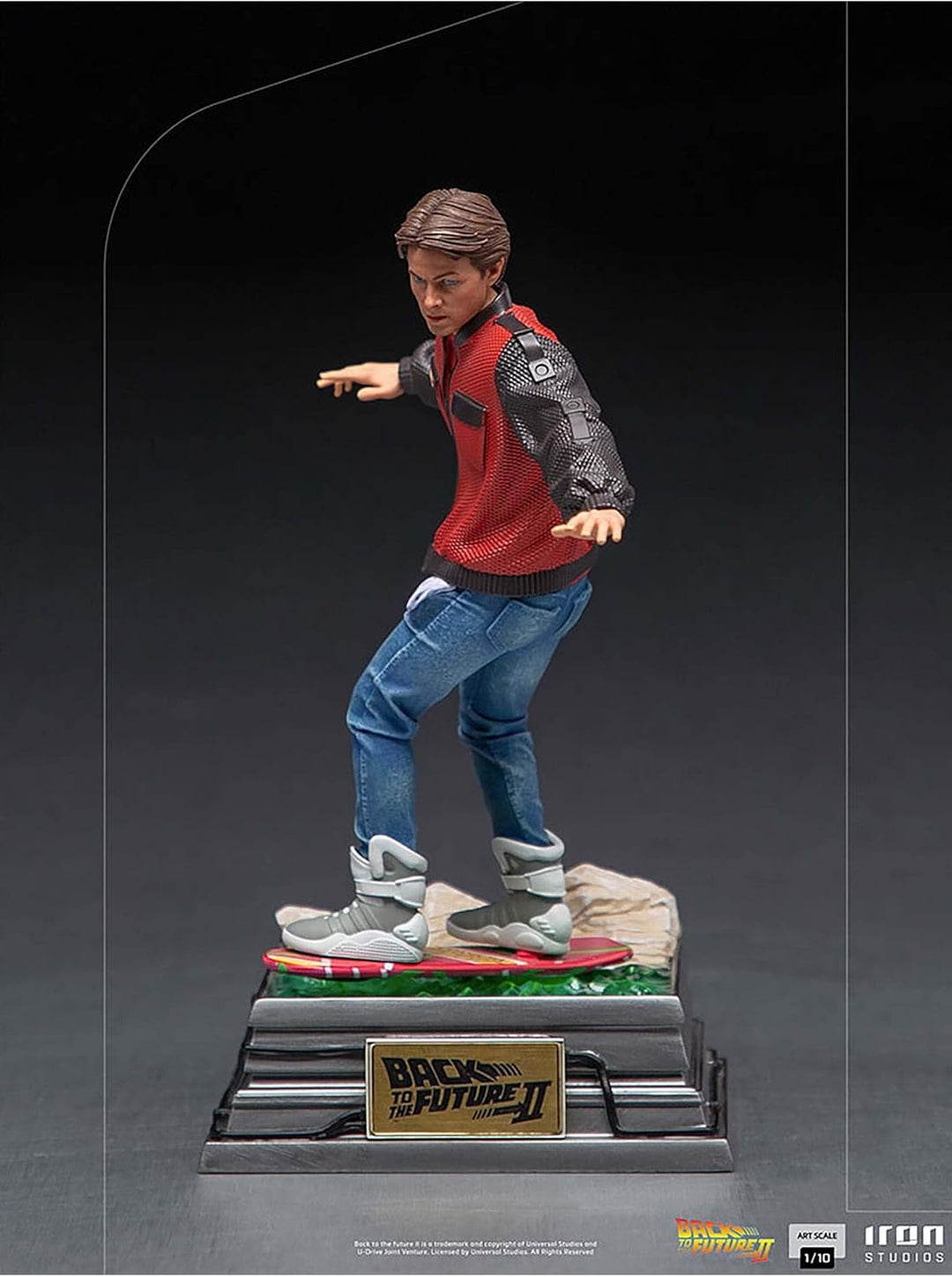 Iron Studios Back to The Future Marty McFly Hoverboard 1/10 Scale Statue Standard 1:10, 1:10