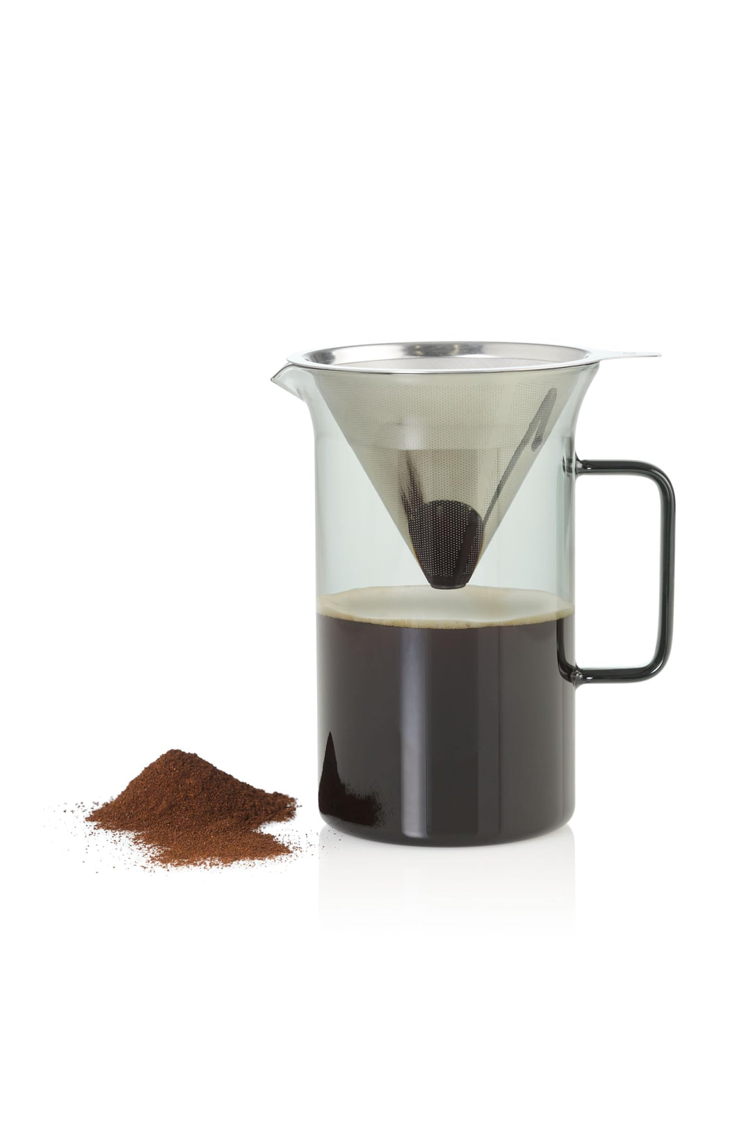 AdHoc MC82 Pour Over Kaffeebereiter Impact | 600 ml | Mundgeblasenes Borosilikatglas | Aromaschonend