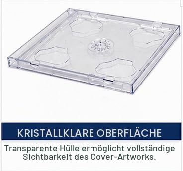 10 CD/Dvd Double Jewel Cases klar dragontrading ® Profi Qualität