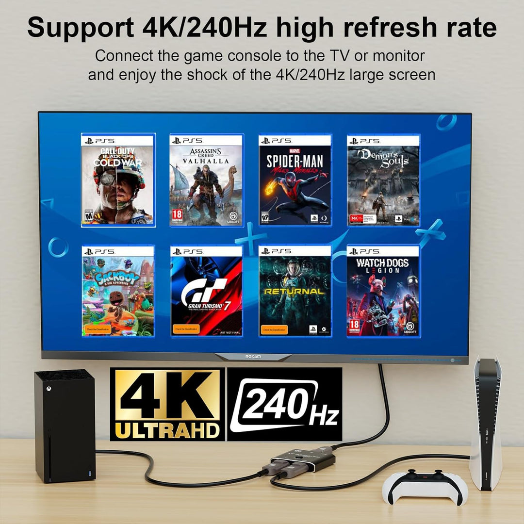 chenyang DisplayPort 16K Switch Splitter HUB 2 in 1 Out unterstützt bidirektionale Anzeige HDCP SST