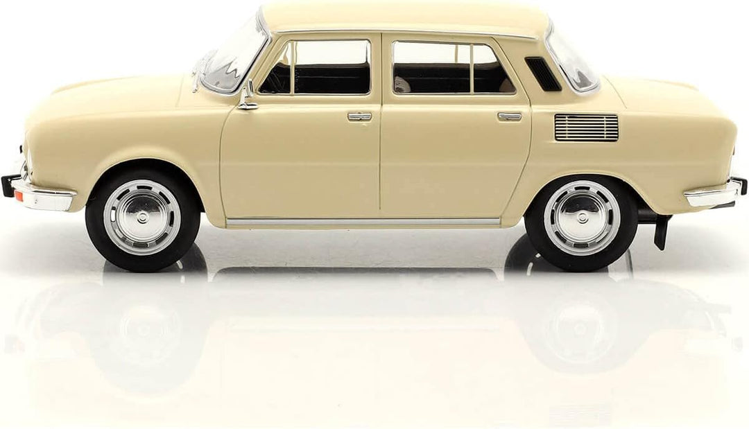 Skoda 100 L Whitebox Modellauto Druckguss Massstab 1:24, Beige