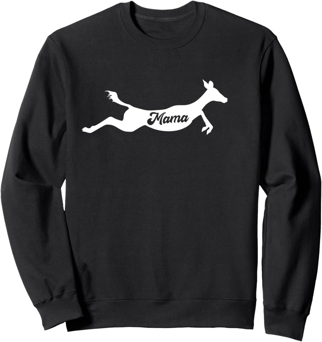 Mama Deer Niedliche Familie Passende Kostüm Sweatshirt