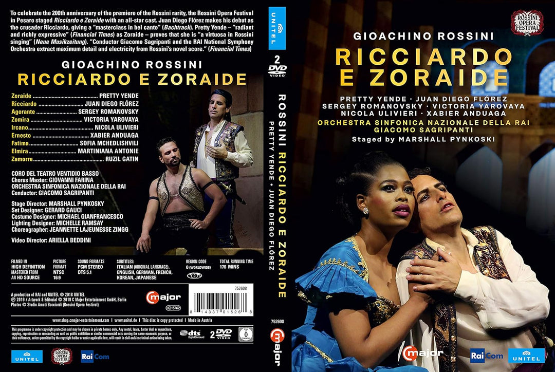 Rossini: Ricciardo e Zoraide [Pesaro Festival, 2018] [2 DVDs], DVD