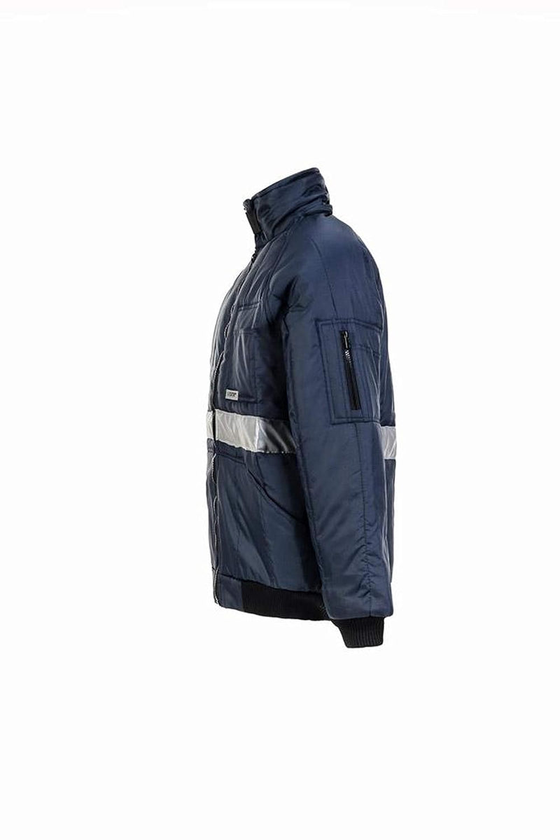 Planam Grösse XXL Herren Kühl-/Gefrierhaus Kühlhaus Blouson Marine Innenfutter rot Modell 5120 Marin