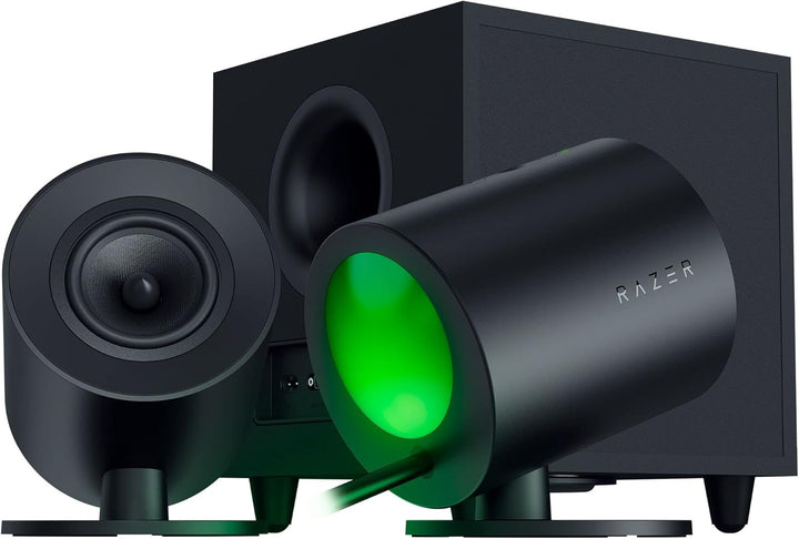 Razer Nommo V2 - Full-Range-2.1-Gaming-Lautsprecher für PC mit kabelgebundenem Subwoofer (3-Zoll-Ful