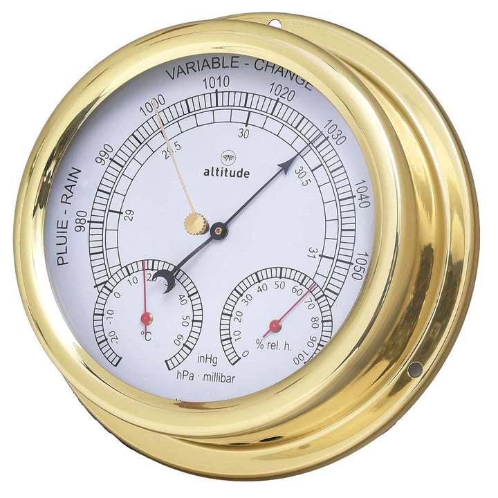 Delite 866bth Altitude Wetterstation Messing B x H 150 x 42 mm