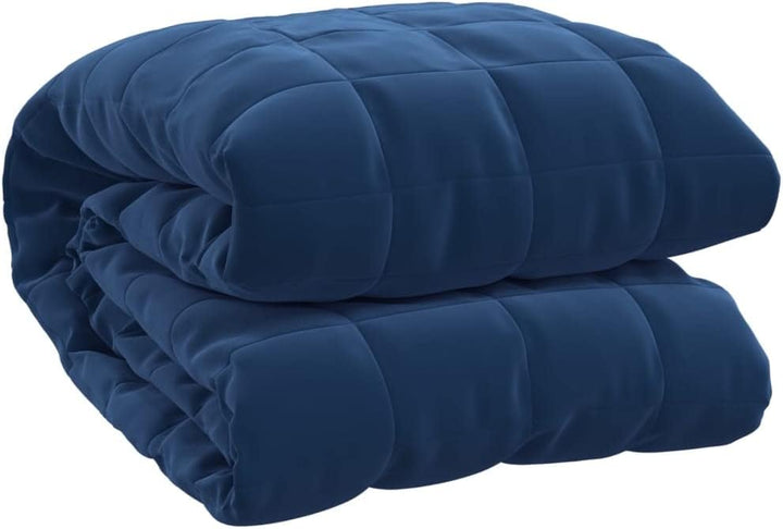 Homgoday Gewichtete Decke Blau 155x220 cm 11 kg Stoff, Möbeldekor Warme und Bequeme Decke, Hochwerti