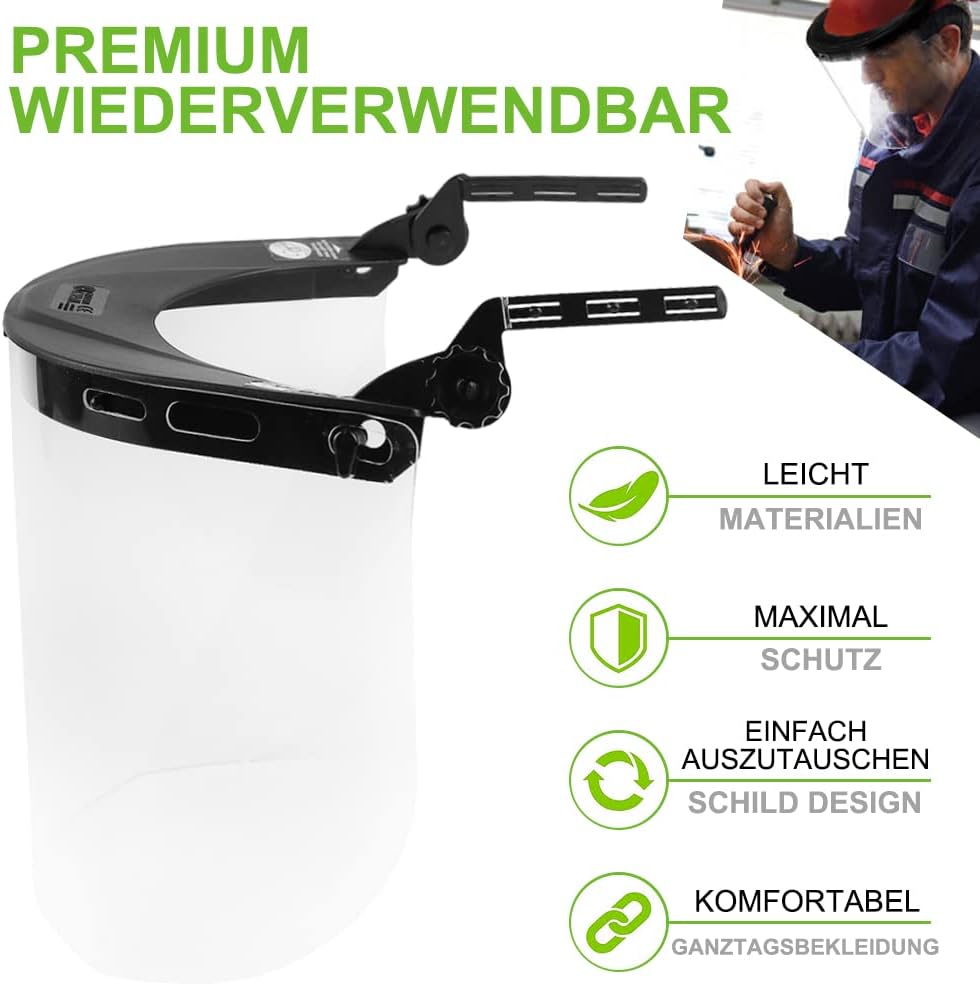 GREEN DEVIL Kettensägen-Schutzhelm Forstschutzhelm Sicherheitshelm mit Gehörschutz Ohrenschützer und