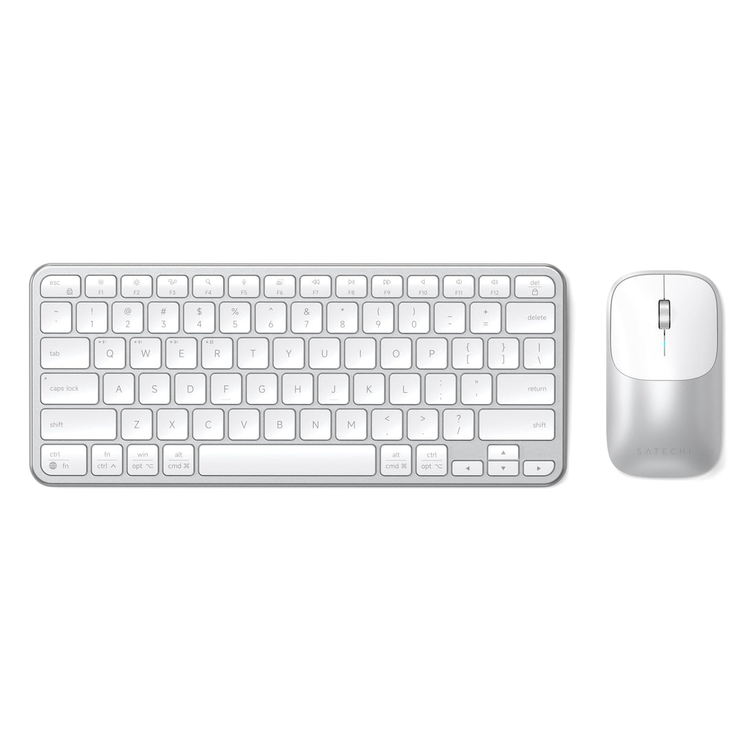 SATECHI Kabelloses Tastatur- &amp; Maus-Set Slim CEX1, Bluetooth Multi-Geräte, mit USB-C-Empfänger, 𝗨𝗦-𝗘