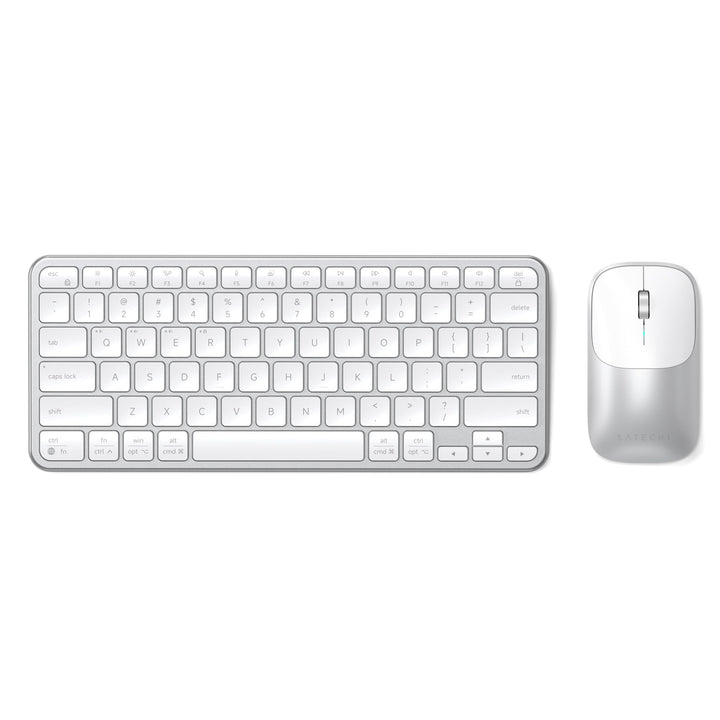 SATECHI Kabelloses Tastatur- &amp; Maus-Set Slim CEX1, Bluetooth Multi-Geräte, mit USB-C-Empfänger, 𝗨𝗦-𝗘