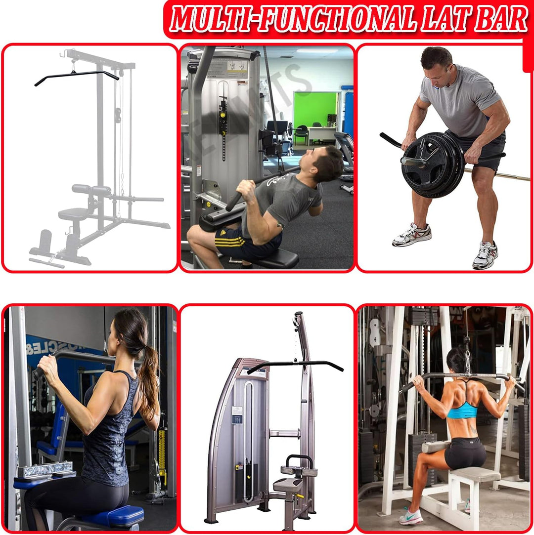 Latzugstange Bizeps Stange Gerade Stange DIY Klimmzugstangen mit Handgriffen Latzug Pulldown Trainin