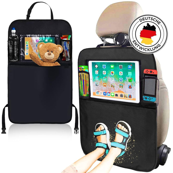 Rückenlehnenschutz Auto Kinder - Rücksitzschoner - (2 Stück 70 x 45,5cm) - Autositz Schutz Rückseite