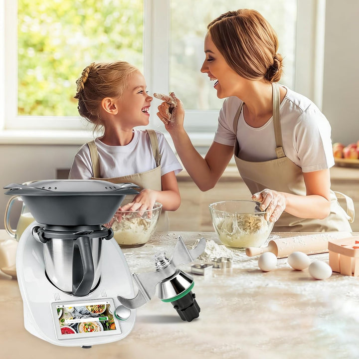 Teigmischmesser für Thermomix TM7 TM6 TM5 Teigknetmesser aus Edelstahl Thermomix Zubehör Schnelles M