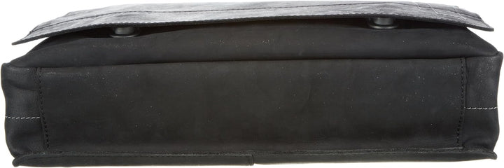 Strellson Herren Messenger Richmond Tasche aus Leder Schwarz (Black 900), Schwarz (Black 900)