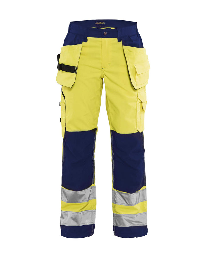 Blakläder Damen-Bundhose "High-Vis" mit Werkzeugtaschen High Vis Gelb/Maroon Blau D19, High Vis Gelb