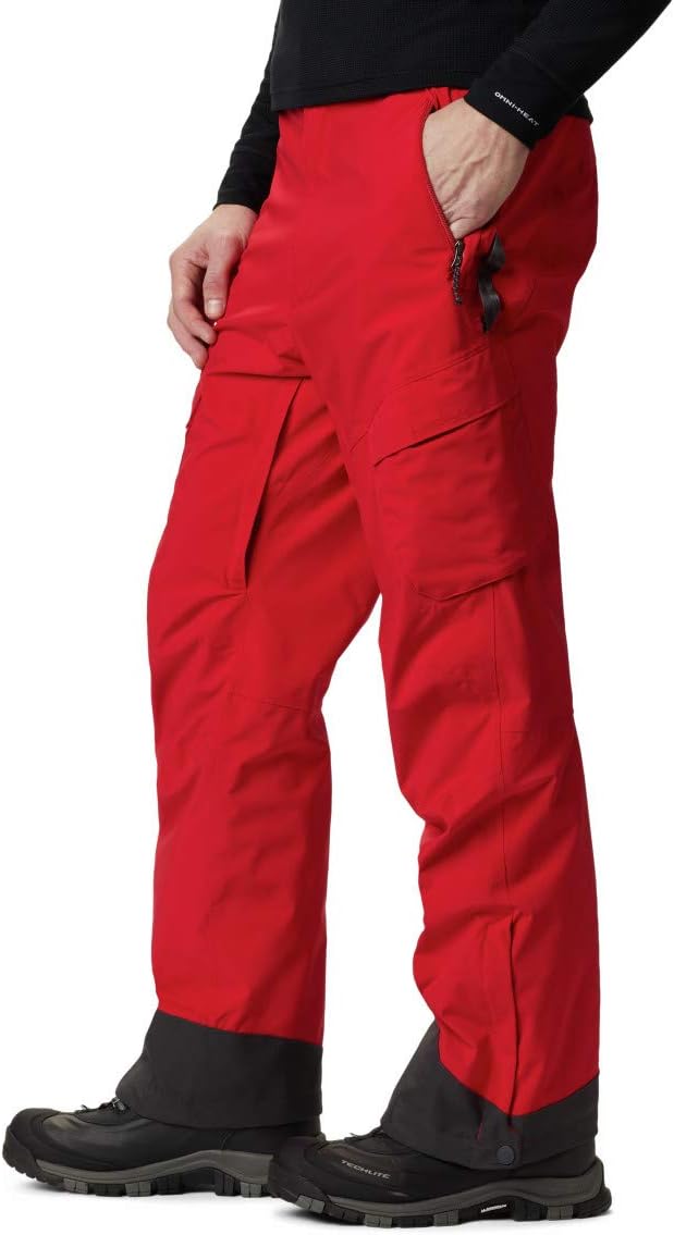Columbia Mens Powder Stash Pant Berg Red S, Berg Red S