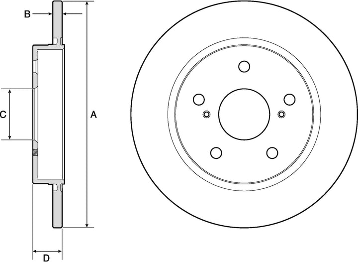 Delphi Bremsscheiben Hinten Voll 2X Ø 270Mm | Bg4183C