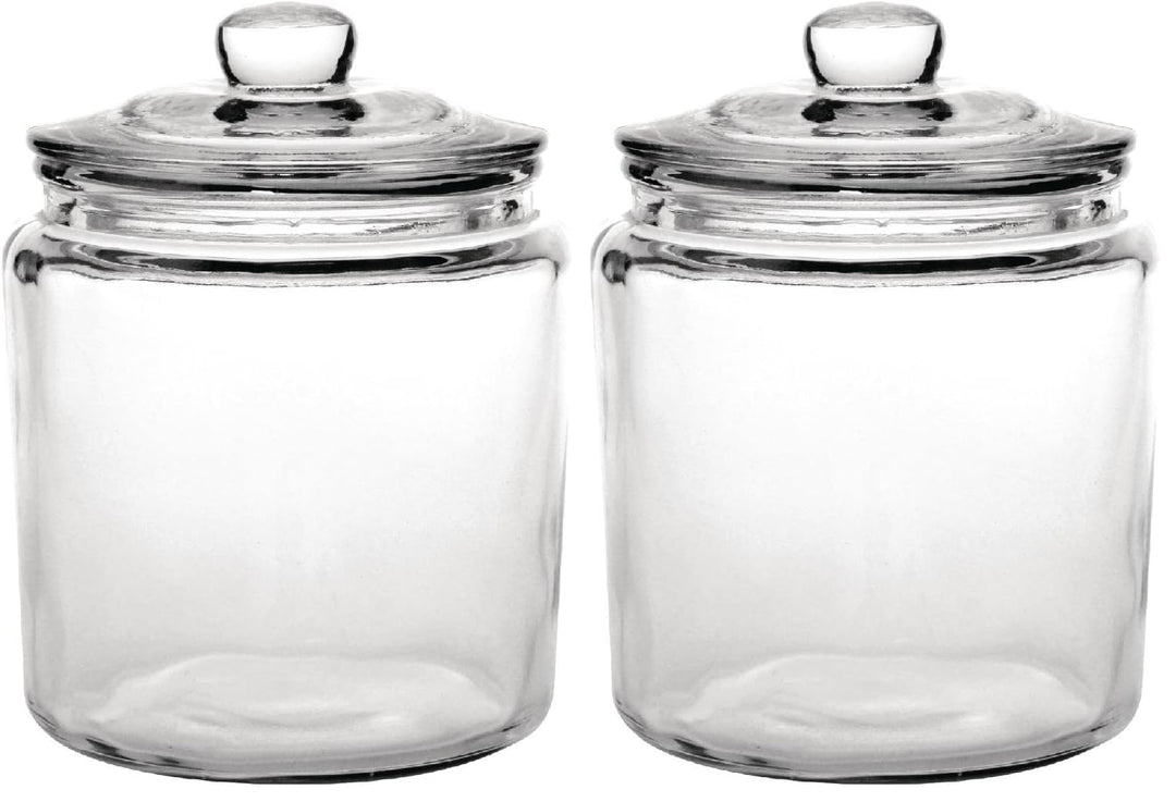 Olympia Biscotti Keksdose mit Deckel 3,8 Ltr, Klarglas, Grösse: 252(H) x 200(Dia) mm - Süssigkeiten,