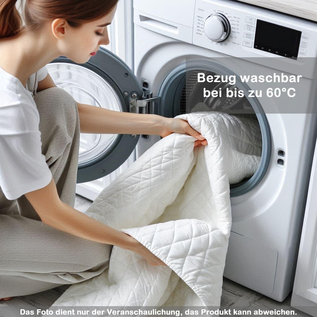 Crownmiller Microfaser Matratzenersatzbezug, Matratzenbezug 60x120 cm für Kindermatratzen von 8 bis