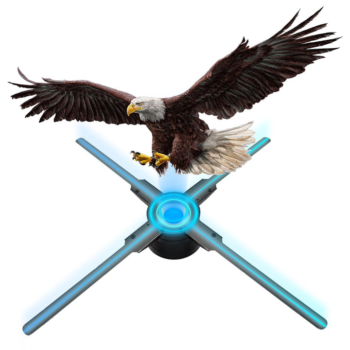 56CM 3D Hologramm Projektor mit WiFi und Bluetooth,3D Hologramm Fan mit 624 LEDs und 2200 cd/m² und