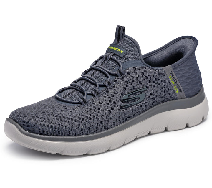 Skechers Herren Summits High RangeSneakers 39 EU Charcoal Mesh Trim, 39 EU Charcoal Mesh Trim