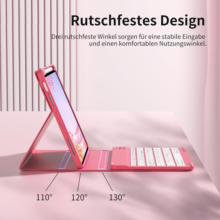 Tastatur mit Hülle für iPad 11. Generation 2025 11 Zoll A16/ iPad 10. Generation 2022 10,9 Zoll Hüll