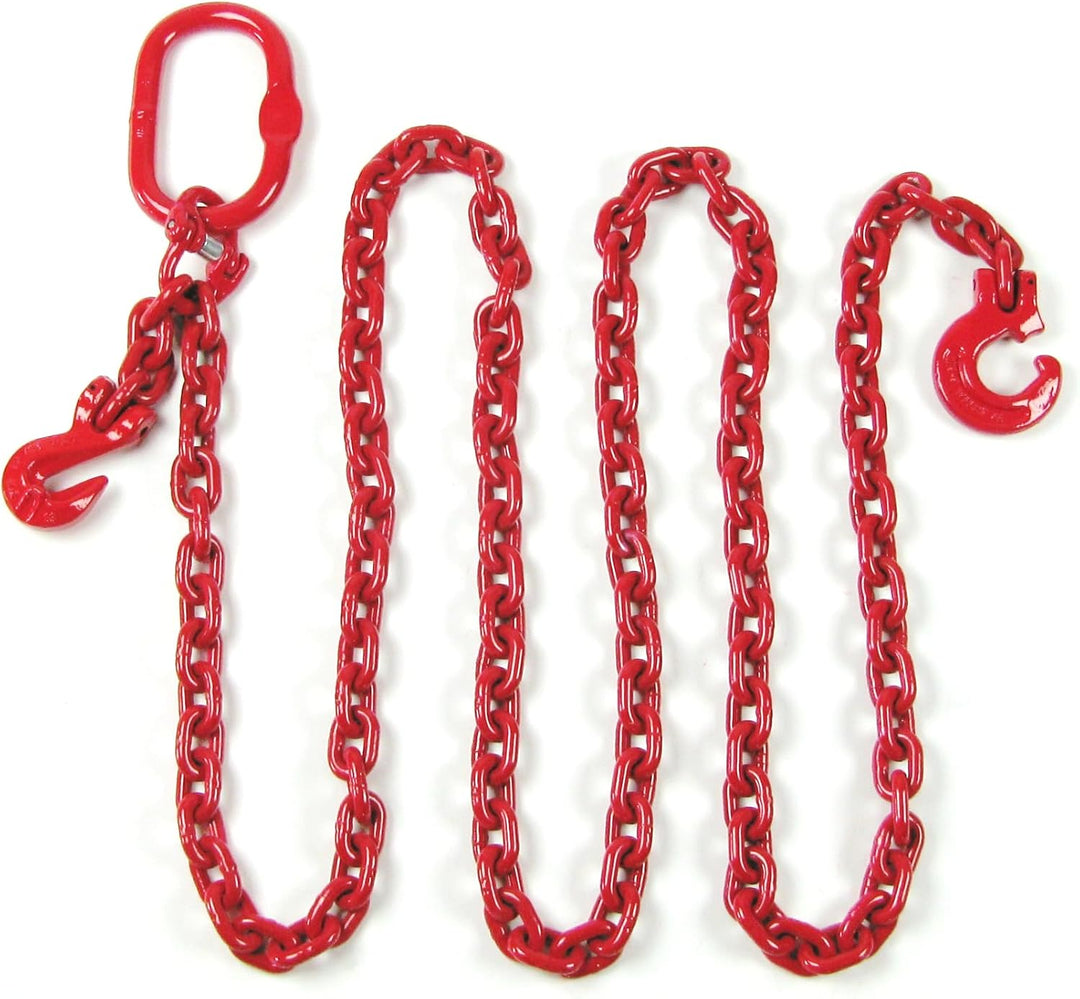 Forstkette rund, 8mm mit Verkürzung und Schlinghaken, Rückekette - 4m