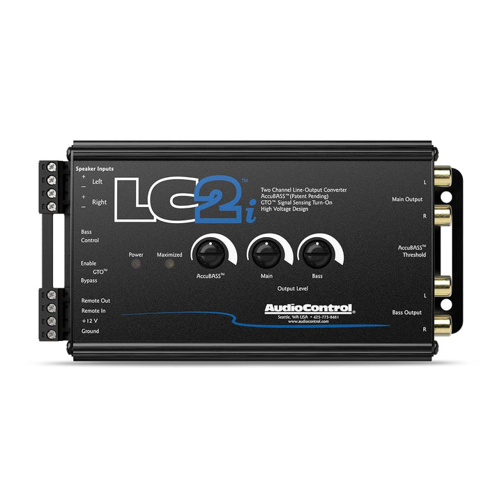 AudioControl LC2i 2-Kanal High-Low-Converter GTO™ AccuBASS® Subwoofer-Steuerung Standardverpackung,