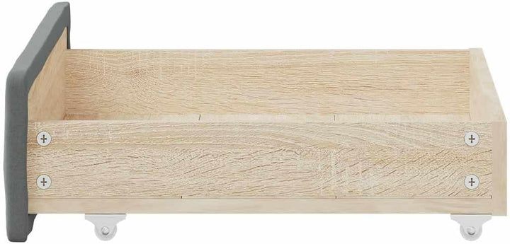 vidaXL Bettschubladen 2 STK., Bettkasten mit Rollen, Schubkasten Schublade für Bett, Bettschubkasten