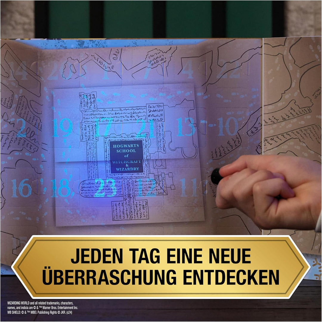 Wizarding World Harry Potter "Die Karte des Rumtreibers" Adventskalender 2024 mit glow-in-the-dark-E