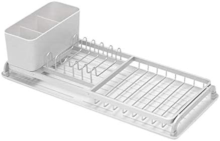 Brabantia Abtropfgestell, Aluminium/Kunststoff, Licht Grau, 13 x 49 x 21.6 cm Kompakt Light Grey, Ko