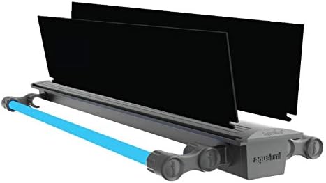 iQuatics Universal/Juwel kompatible Ersatzklappen Set ohne Skimmer/Feederlöcher, Lido 200 IV Schwarz