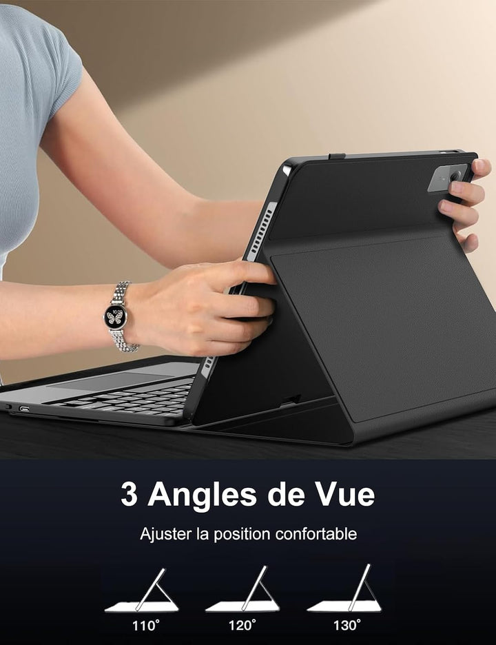 FOGARI Tastaturhülle für Lenovo Idea Tab 11 Zoll 2025 (TB-336ZU/TB-336FU) | AZERTY Französisches Tou