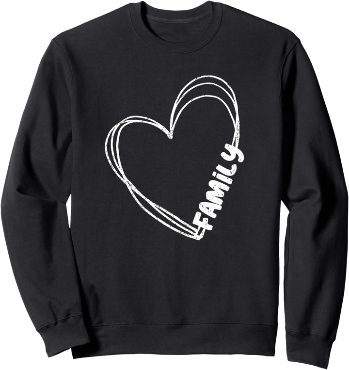 Family Heart Love Gift Light Sweatshirt