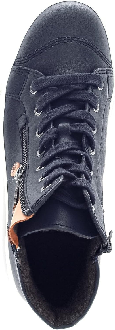 Gabor Damen Schnürstiefeletten | Frauen Schnürboots | High-Top Sneaker | Wechselfussbett | Reissvers