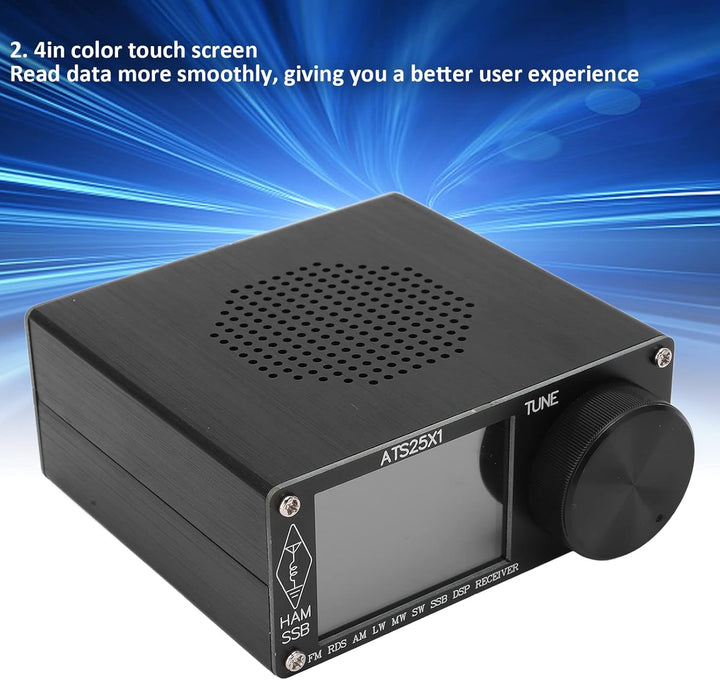 ATS25X1 Upgrade Si4732 Vollband-FunkempfäNger FM AM (MW und SW) SSB-KurzwellenempfäNger mit 2,4-Zoll