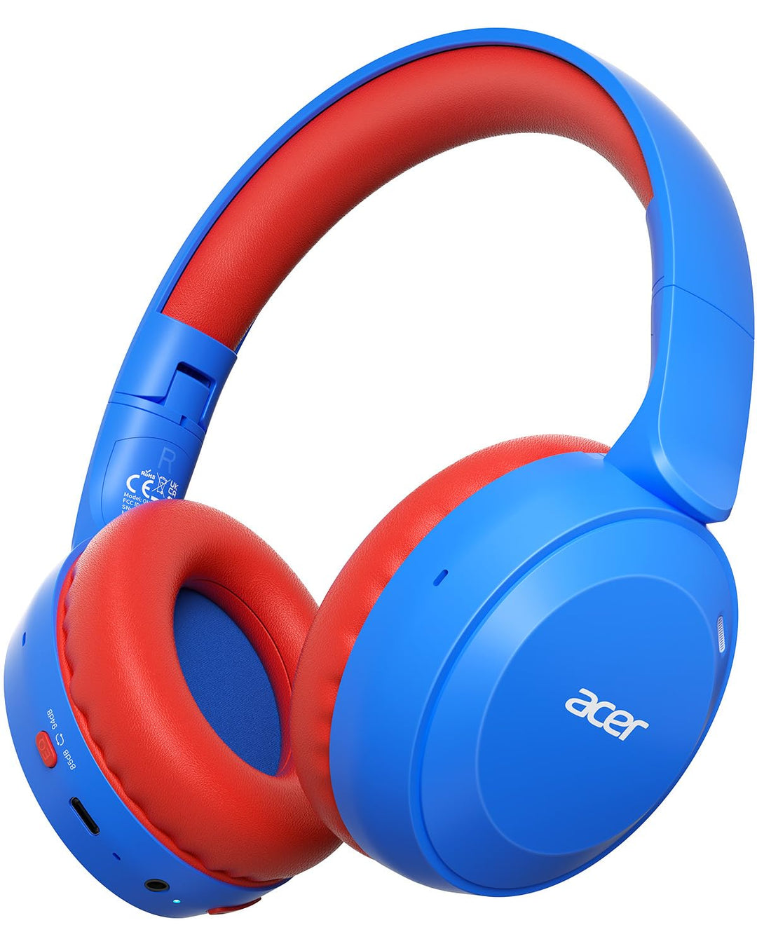 Acer Kinder Bluetooth Kopfhörer, 85/94dB Lautstärkebegrenzer, Faltbare Kabellose Over-Ear-Kopfhörer