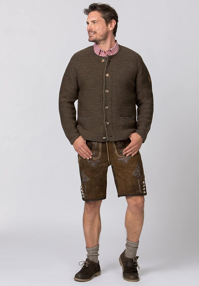 Stockerpoint Herren Jacke Amaro Strickjacke, Tobacco, 46