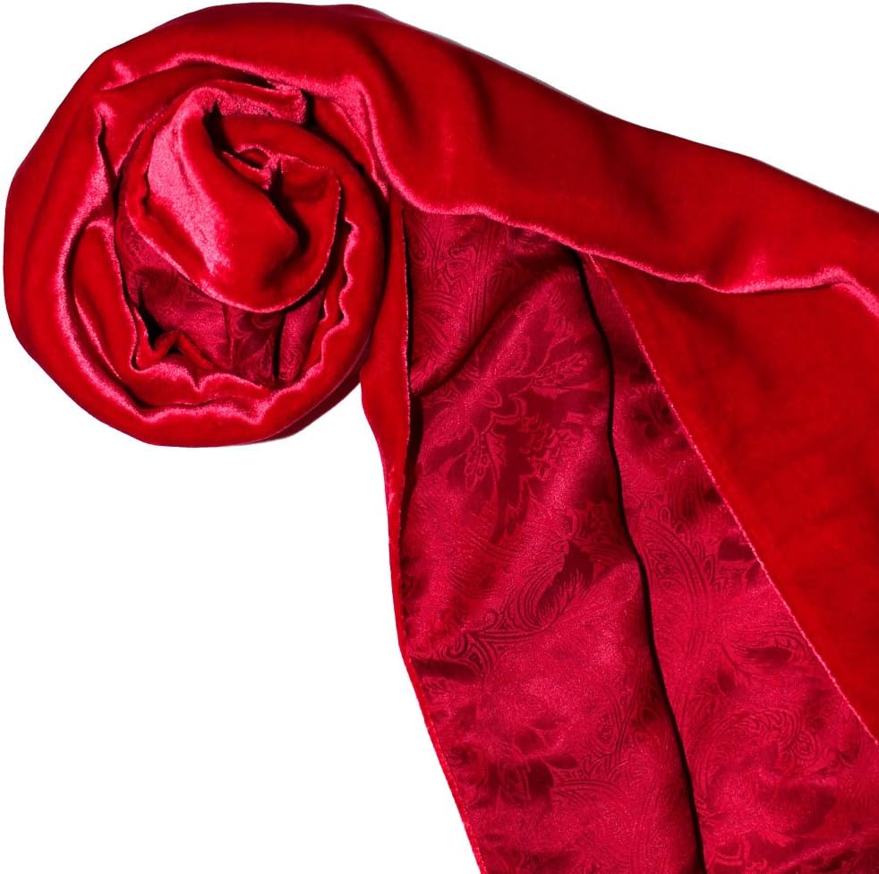 Lorenzo Cana - Damen Wendeschal Double Face - Vorderseite Samt aus Seide - Rückseide florales Muster