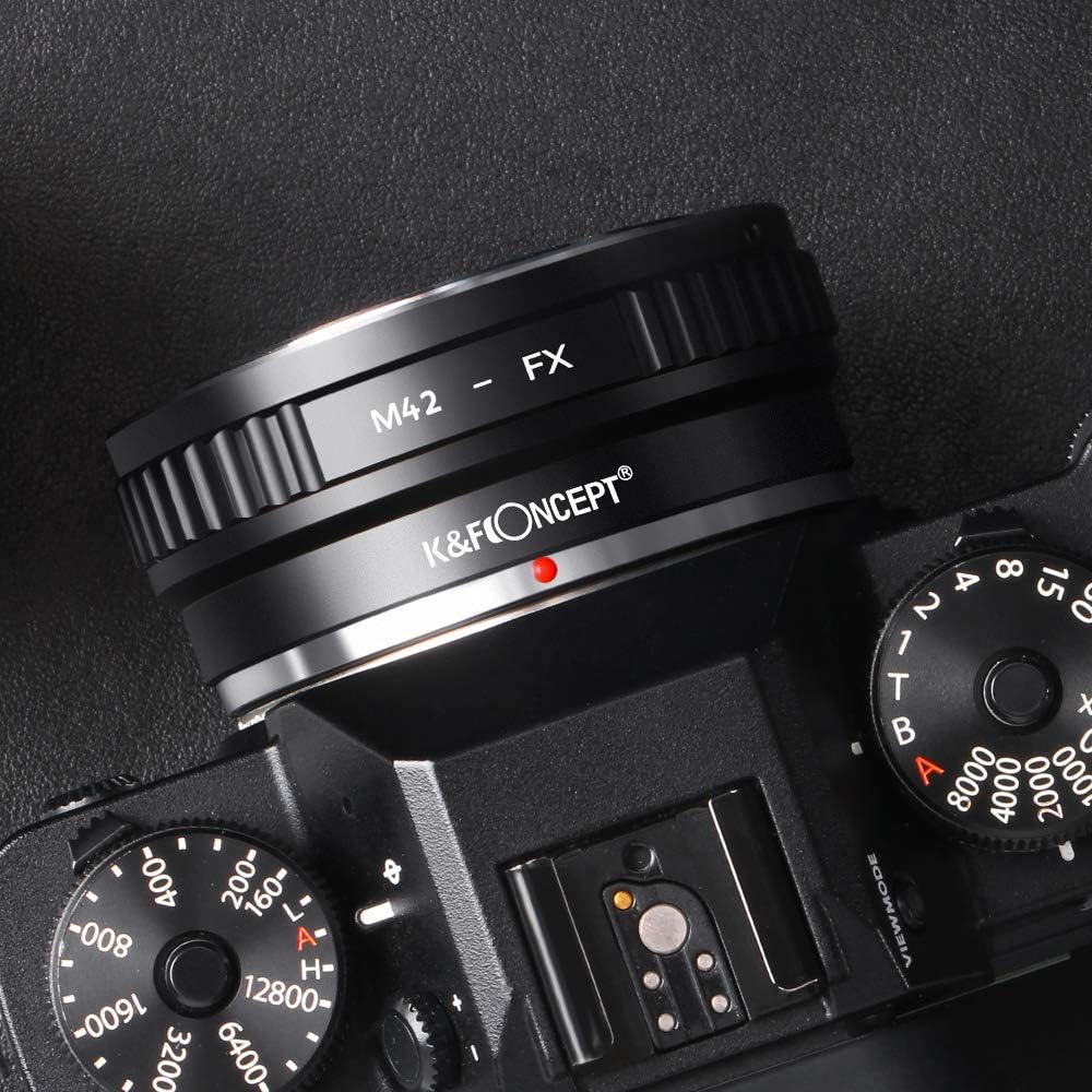 K&F Concept M42-FX II Kupfer-Bajonett Objektiv Adapterring,Objektivadapter,Adapter Fuji,Adapter Ring