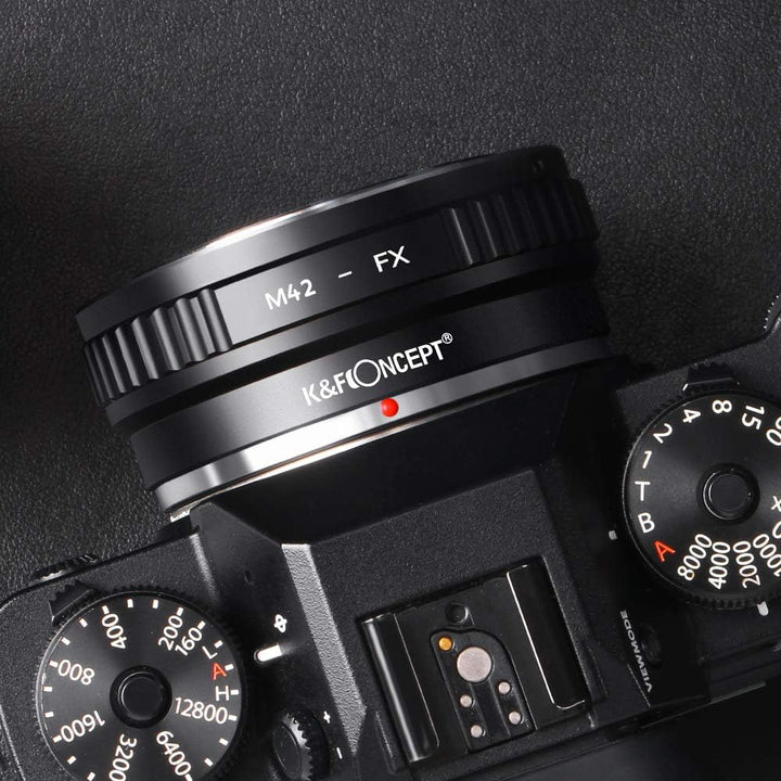 K&F Concept M42-FX II Kupfer-Bajonett Objektiv Adapterring,Objektivadapter,Adapter Fuji,Adapter Ring