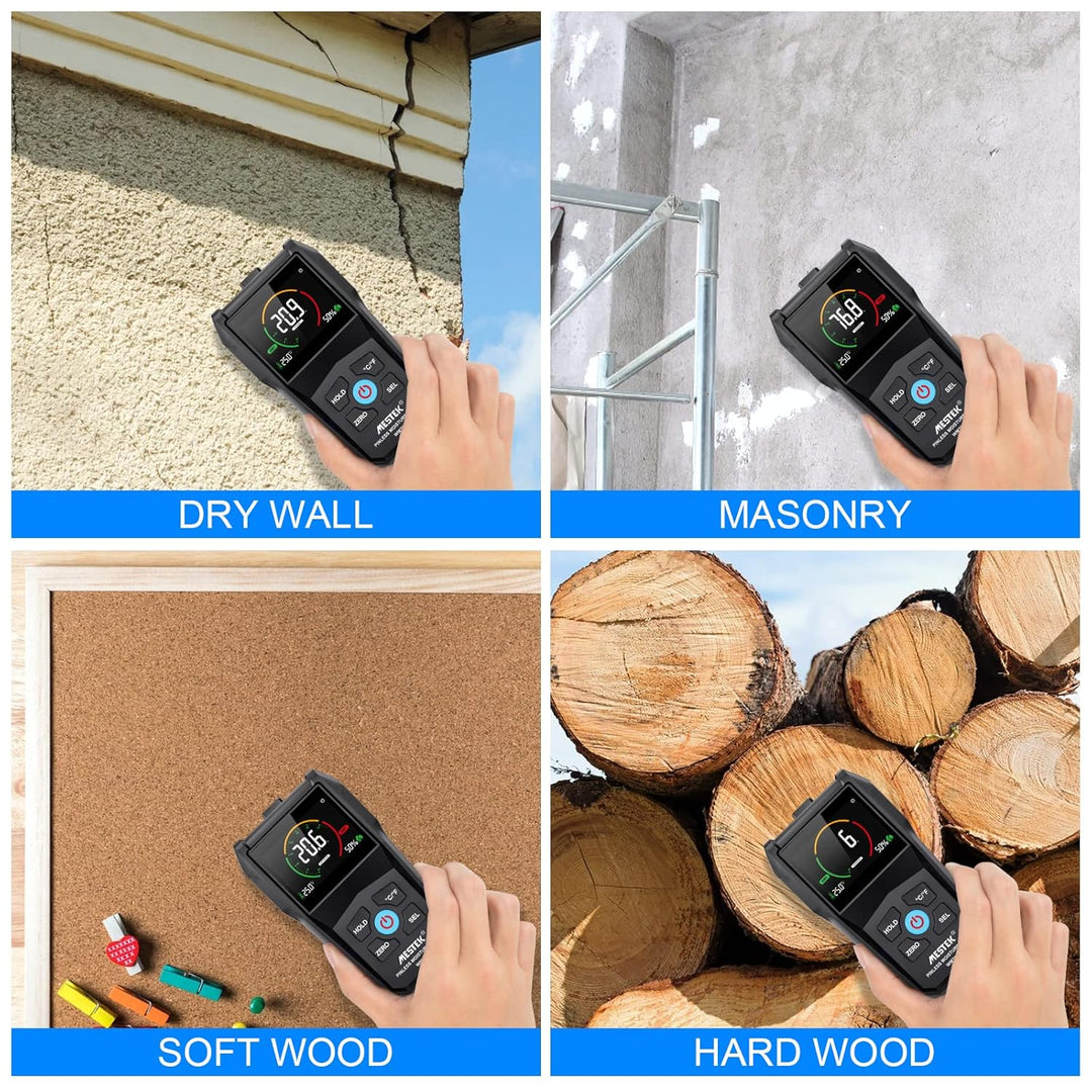 Feuchtigkeitsmessgerät Holz Feuchtigkeitsmesser Wände MESTEK Feuchtemessgerät Digitale Feuchtigkeits