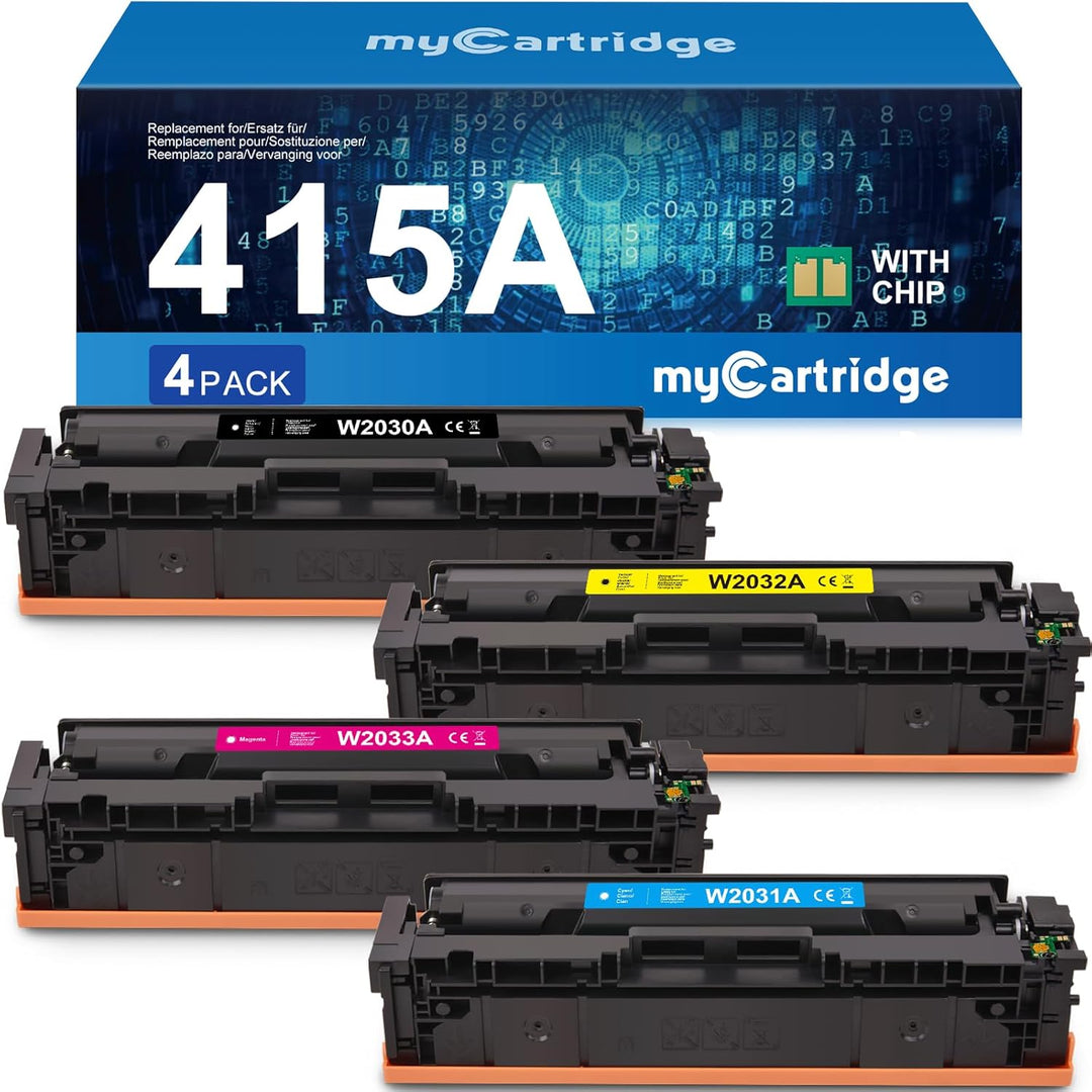 MYCARTRIDGE 415A (Mit Chip) Toner Kompatibel für HP 415A 415X W2030A W2030X Toner Kompatibel für HP