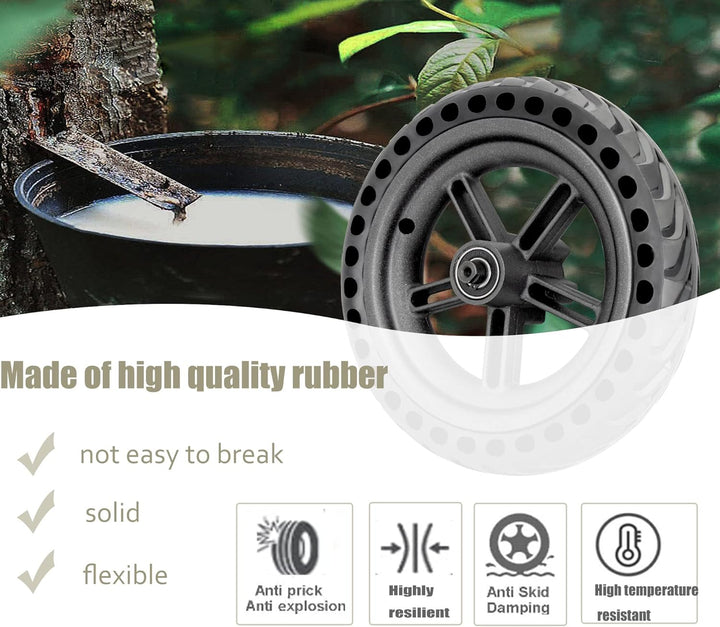 Vollreifen für Xiaomi Pro/Pro 2, 8,5 Zoll Vollreifen Hinterrad, Vollrad für Xiaomi Pro/Pro 2 mit Ori