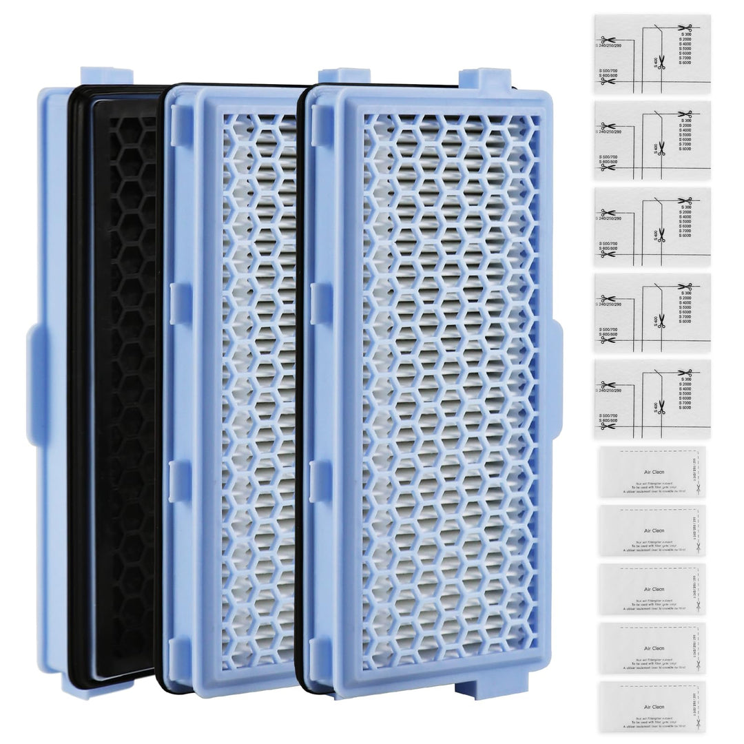 3 Sätze Hepa Filter Staubsauger für Miele Compact C1 & C2, Complete C2 & C3, S8340, Hepa Filters für
